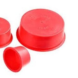 conduit end cap 50mm red temporary